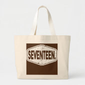17e verjaardag van jongen of meisje 17 jaar grote tote bag (Voorkant)