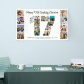 17e Verjaardagsfeest Nummer 17 Fotocollage Spandoek (Beurs)