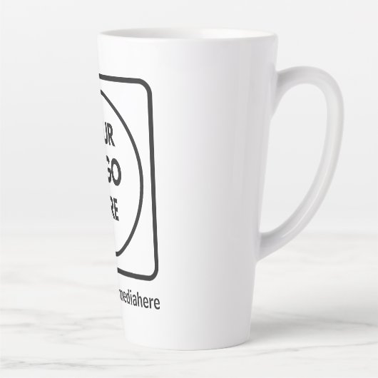 17oz aangepaste logo hoge Latte geen minimum promo Mok (Rechts)
