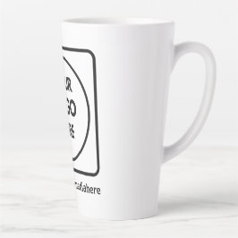 17oz Custom Logo Tall Latte No Min Promo mug Mok