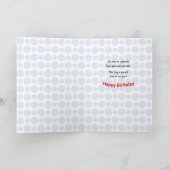 17th Birthday add name circles pattern Kaart (Binnen)