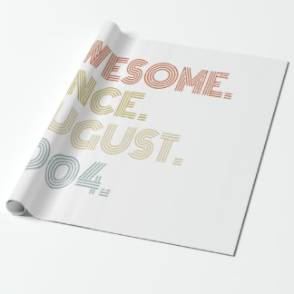 17th Birthday Awesome Since August 2004 17 Year Ol Cadeaupapier