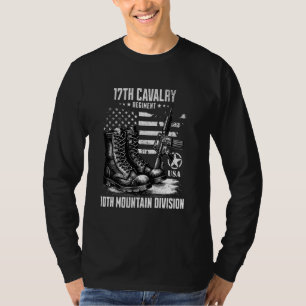 17th Cavalry Regiment 10th Mountain Division Veter T-shirt