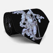 17th century soldier print  stropdas (Opgerold)