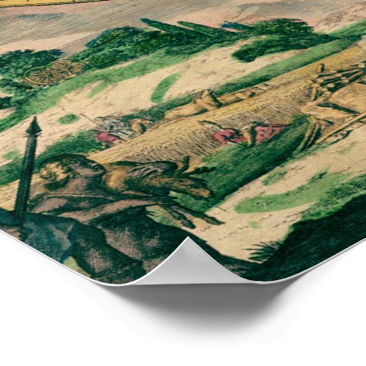 17th Century World Map - Poster (Hoek)