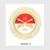 17th Pennsylvania Cavalerie Sticker (Vel)