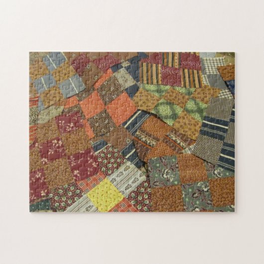  1800 Antiek 'Fabric Quilt'-blokken Legpuzzel (Horizontaal)