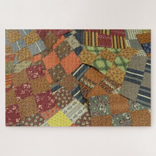  1800 Antiek 'Fabric Quilt'-blokken Legpuzzel (Horizontaal)