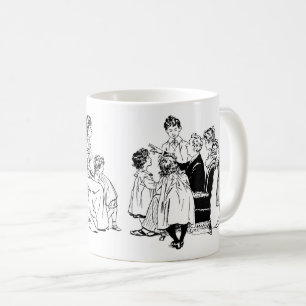 1800 Art Father vertelt een verhaal aan zijn kinde Koffiemok