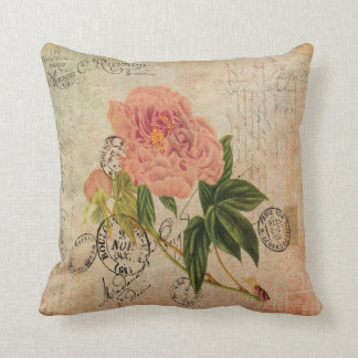 1800 Franse handschrift met roze pony Kussen