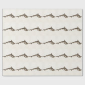  1800 Hammerhead Shark Old Hammer Head Cadeaupapier (Vlak)