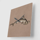 1800 Hammerhead Shark Old Hammer Head Vierkante Klok (Hoek)