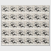  1800-serie Barn Mouse Retro Mice Parchment Cadeaupapier (Vlak)