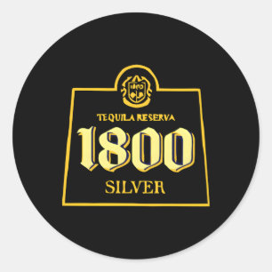 1800 tequilas ontspannen ronde sticker