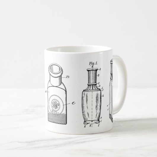 1800s Antiek Mok flessen koffie (Voorkant rechts)