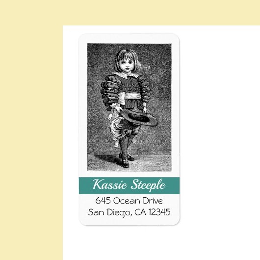 1800s Art Boy Allemaal verkleed met een Pet Etiket