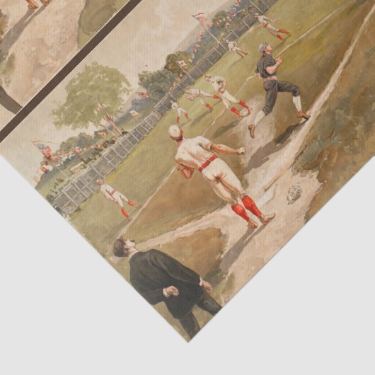  1800s Baseball-ontvlechting Tissuepapier (Detail)