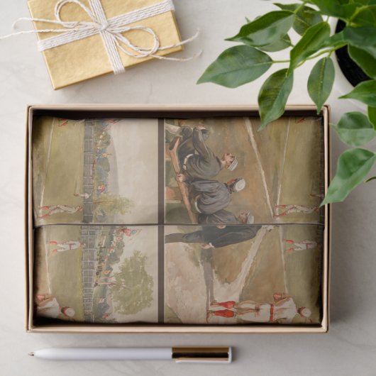  1800s Baseball-ontvlechting Tissuepapier (Geschenk)