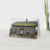 1800s Cabin Change of Address Card Aankondiging (Voorkant)