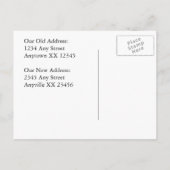 1800s Cabin Change of Address Card Aankondigingskaart (Achterkant)