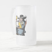  1800's Frosted Beer Glass Mok (Voorkant links)