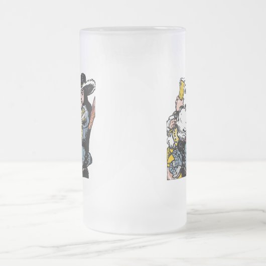 1800's Frosted Beer Glass Mok (Center)