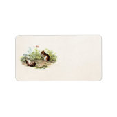 1800s Harvest Mouse Illustration Mice Etiket (Voorkant)