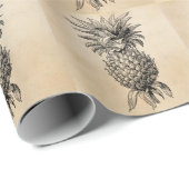 1800s Illustratie anananassen Cadeaupapier (Rol Hoek)