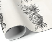  1800s Illustratie anananassen Cadeaupapier (Rol Hoek)