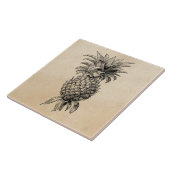  1800s Illustratie anananassen Tegeltje (Zijkant)