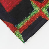 1800'S NAVAJO INDIAN HORSE ZADELDEKEN HERDRUK FLEECE DEKEN (Hoek)