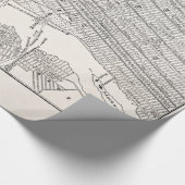  1800s New York City Brooklyn Map NYC Kaarten Cadeaupapier (Hoek)