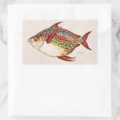  1800s Opah Tropische sportvisserij Rechthoekige Sticker (Tas)