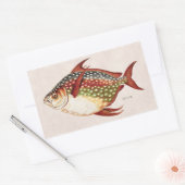  1800s Opah Tropische sportvisserij Rechthoekige Sticker (Envelop)