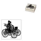 1800s Victoriaans man wagon art Rubberstempel (Gestempeld)