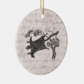  1800s vliegende eekhoorn - suikerzweefvliegtuig keramisch ornament (Rechts)