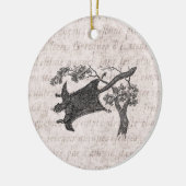  1800s vliegende eekhoorn - suikerzweefvliegtuig keramisch ornament (Links)