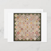  1800s Vriendschap Quilt Briefkaart (Voorkant / Achterkant)