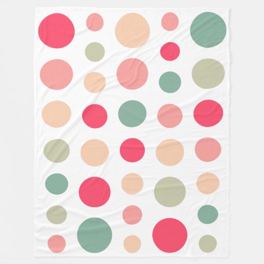 180115 - Kleuren 01 - wit Fleece Deken (Voorkant)