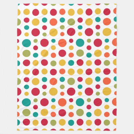 180115 v2 - Kleuren 02 - wit Fleece Deken (Voorkant)