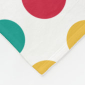 180115 v2 - Kleuren 02 - wit Fleece Deken (Hoek)