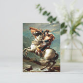 1801 Napoleon door de Alpen, Jacques-Louis Dav Briefkaart (Staand voorkant)