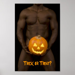 18027 Halloween Trick or treat Poster