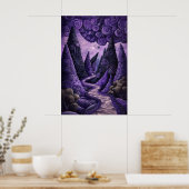 1802 Cosmic Surrealist Dreamscape Poster (Keuken)