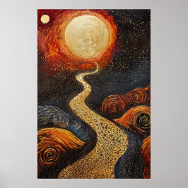 1803 Cosmic Surrealist Dreamscape Poster