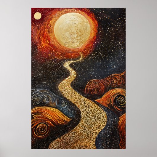 1803 Cosmic Surrealist Dreamscape Poster (Voorkant)