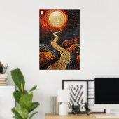 1803 Cosmic Surrealist Dreamscape Poster (Thuiskantoor)