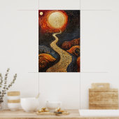 1803 Cosmic Surrealist Dreamscape Poster (Keuken)