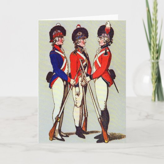 1803 Londense vrijwilligers printen vrijwilligers Kaart (Voorkant)