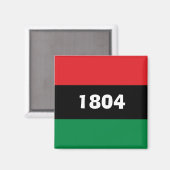 1804 Afrikaanse kleuren uit Haïti Pan Magneet (Voorkant / Achterkant)